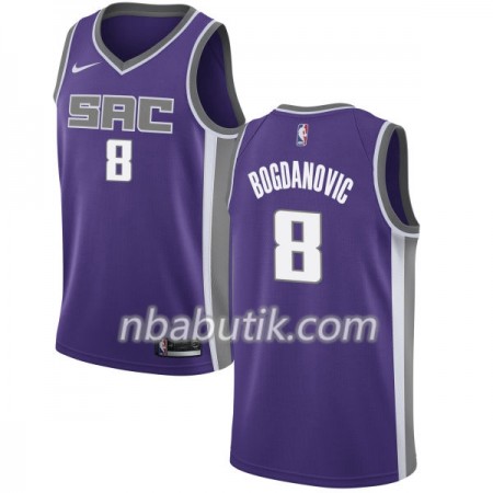 NBA Mænd Trøje Sacramento Kings Bogdan Bogdanovic 8 Nike 2017-18 Lilla Swingman